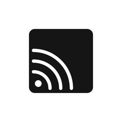 Wifi icon Vector flat thin line illustration