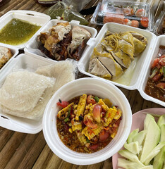 Somtam grilled chicken