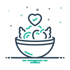 Mix icon for eat healthy