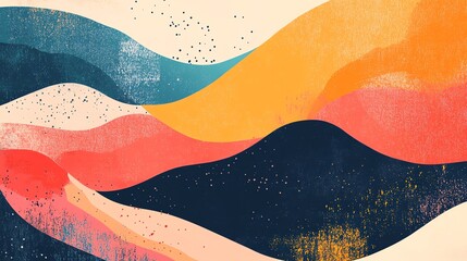 Obraz premium Abstract colorful background with organic shapes.