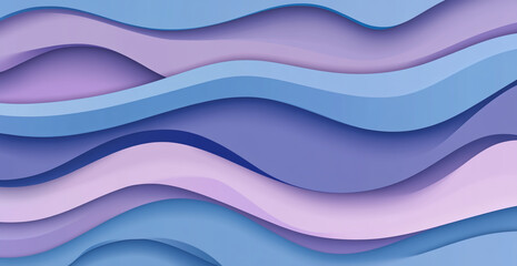 Fototapeta premium Abstract blue and purple background with smooth, wavy lines.
