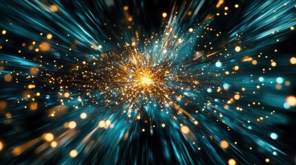 Obraz premium Abstract representation of dynamic energy and light movement.