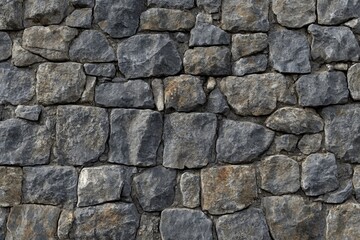 Rough, grey stone wall texture. Ideal for backgrounds, website design, or rustic themes.