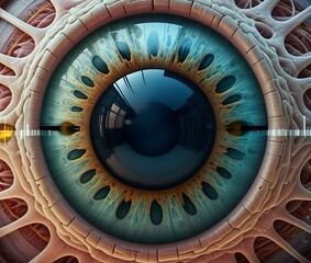 Fototapeta premium Cybernetic eyeball.