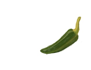 green chili pepper. Jalepeno Flat Design Vegetable Icon. Green Chili Pepper Illustration