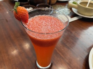 Refreshing Strawberry Smoothie Delight: A Perfect Summer Beverage Indulgence