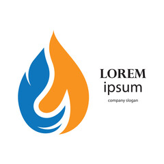 oil and gas fuel mining logo design