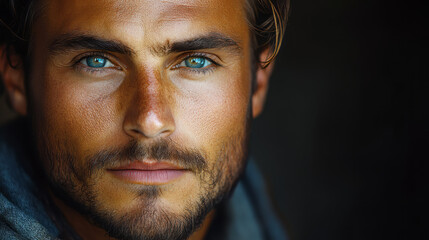 Fototapeta premium young-man in his 30's, he is handsome.