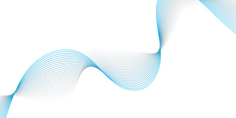 Abstract technology wave lines, frequency sound, data science, business wave line background. Abstract wavy element for design on transparent background isolated