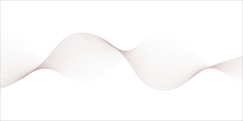 Abstract technology wave lines, frequency sound, data science, business wave line background. Abstract wavy element for design on transparent background isolated