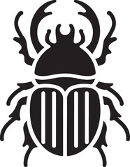 beetle silhouette vector art designs perfect for various creative projects.