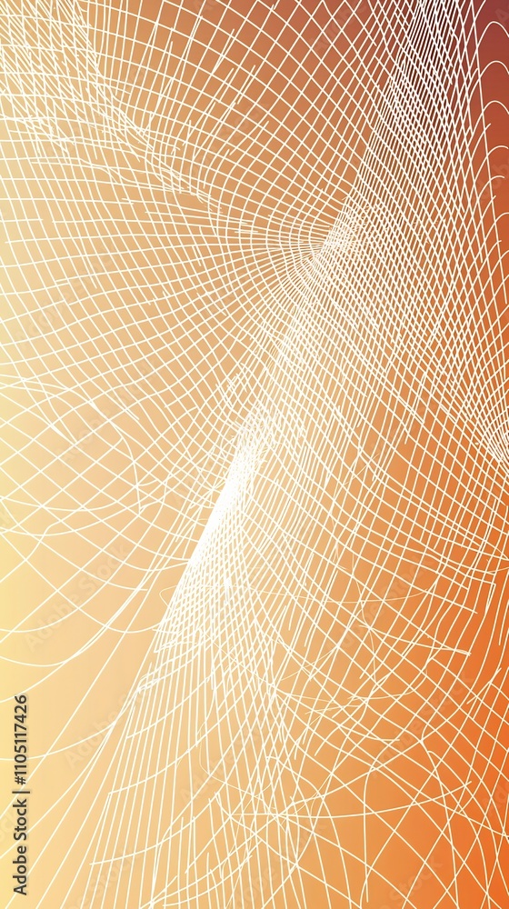Poster captivating abstract digital artwork featuring a mesmerizing display of flowing geometric patterns d