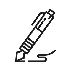 Pen Icon vector image. Suitable for use on web apps, mobile apps, and print media.