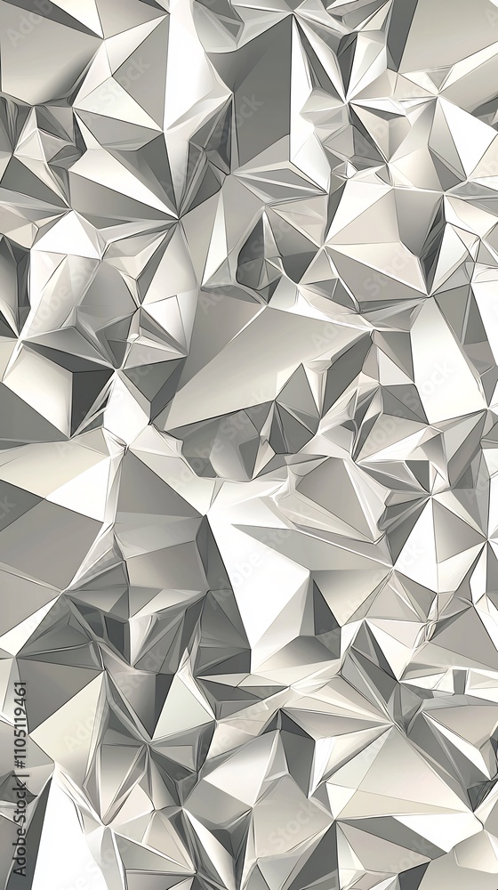 Poster abstract geometric low poly triangle pattern with a futuristic modern and minimalist design the imag