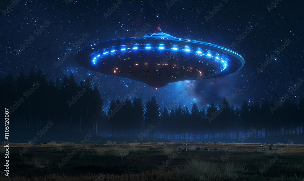 Canvas Prints ufo in space