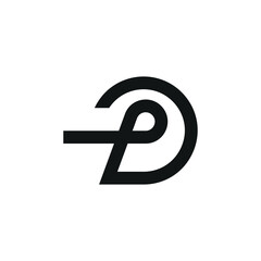 Letter D logo design template