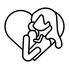 Mother's Day Banner line icon