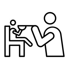 Mom's Chair line icon