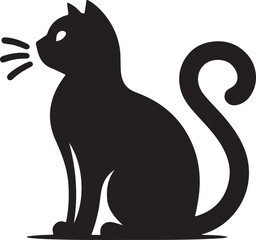 cat silhouette vector art designs perfect for your creative projects.