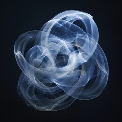 Obraz premium Abstract Light Waves in Motion Creating Ethereal Energy Swirls