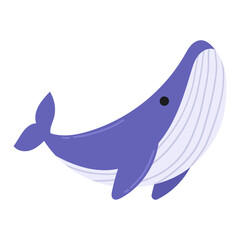 Cute Cartoon Whale Illustration