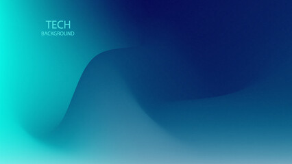 Lines Curves. Abstract background. Green Blue Colour Gradient. Monitor display tech wallpaper. Glowing and reflect neon light. Future technology.