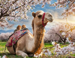 Zwischen Kirschblüten im Frühling