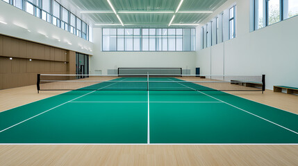 Modern Indoor Badminton Court Tennis Court	