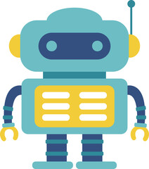 Fototapeta premium かわいいロボットのアイコン