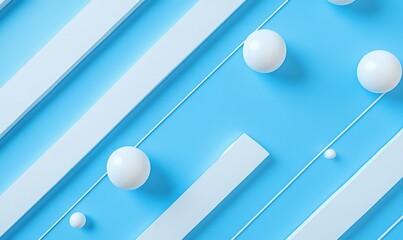 Abstract Blue Shapes.