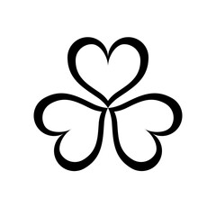 three leaf clover lineart