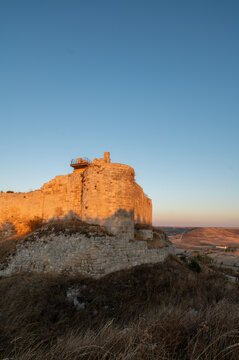 Panorama of the medieval castle of Castrojeriz.