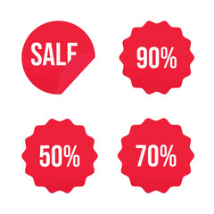 Set of Discount Sticker for Promotion. Sale banner with sunburst Label, blank, stars, tag. Starburst Discount Set. Shopping icons for business, Black Friday, Mega Special Offer, Cyber Monday. Vector