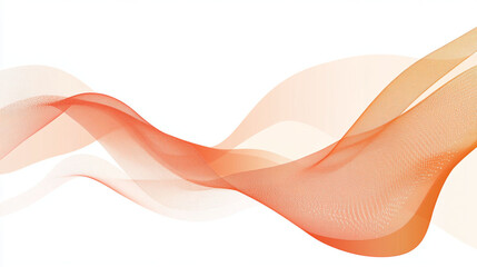 Abstract Orange Waves Design Background Image