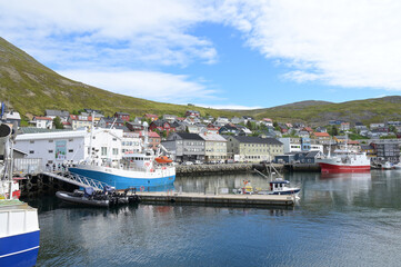 Honningsvåg, Hafen, Norwegen