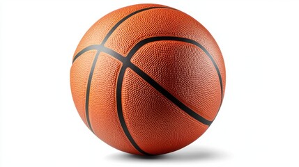 Fototapeta premium Basketball Ball isolated on white background, full depth of field