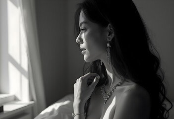 Studio Photography in Black and White - Model :Mona