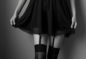 Studio Photography in Black and White - Model :Mona