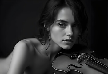 Studio Photography in Black and White - Model :Mona