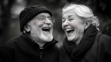 The Joyful Elderly Couple
