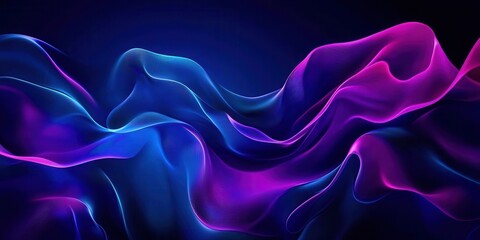 Obraz premium Purple and blue wave