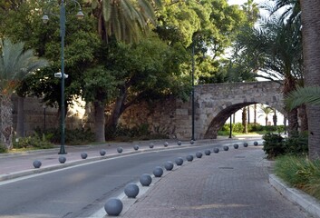 Ancient bridge on the Greek island of Kos