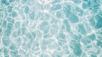 Obraz premium 44.Minimalist top view of a smooth water surface with rippling circles, illuminated by gentle sunlight. The water texture is crystal clear, and the delicate wave patterns flow outward in perfect