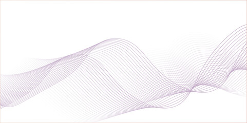 Abstract technology wave lines, frequency sound, data science, business wave line background. Abstract wavy element for design on transparent background isolated