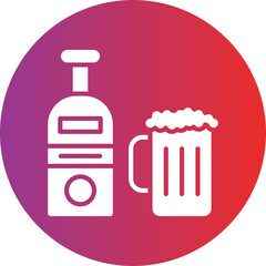 Alcohol Vector Icon Style