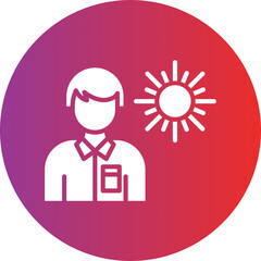 Tanning Addiction Vector Icon Style