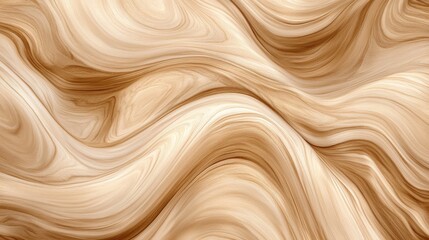 Fototapeta premium 25.Artistic 3D wood texture with a seamless, flowing pattern of brown and beige tones. The natural wood grain is highlighted, offering a continuous, smooth surface with subtle variations in shade and