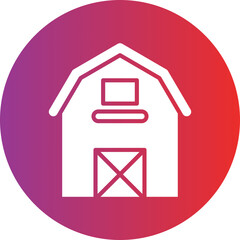 Barn Vector Icon Style