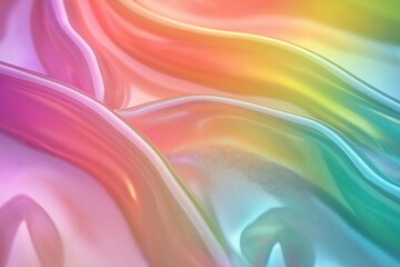 Fototapeta premium Processed collage of Iridescent fabric trendy cloth holographic texture. Background for banner, backdrop or texture for 3D mapping