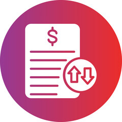 Cash Flow Statement Vector Icon Style